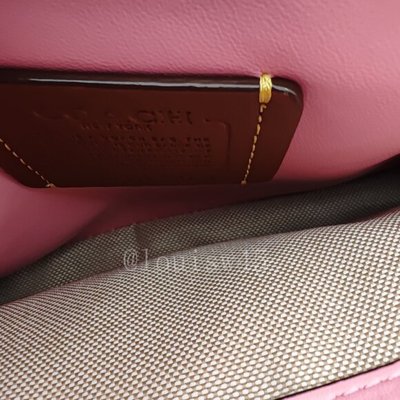 Coach tabby shoulder bag 26 with quilting Pink - Picture 10 of 11